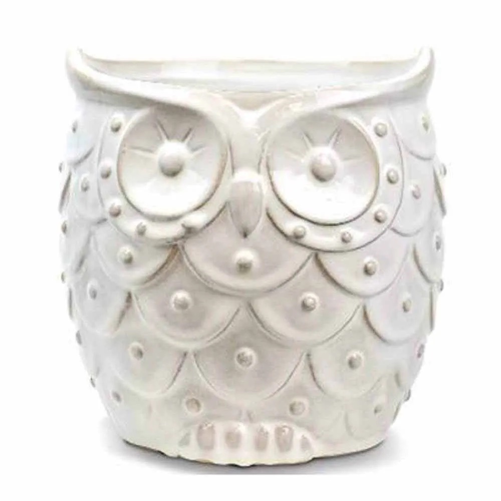 Ceramic owl planter